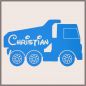 Mobile Preview: Kinderzimmer Türschild Lastwagen