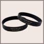 Preview: Schwarzes Silikonarmband mit Gravur