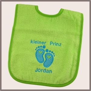 Babylätzchen - lemon/grün