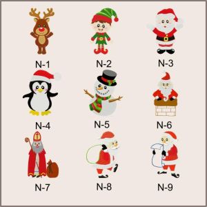 Nikolaussack bestickt - natur