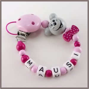 Schnullerkette "Maus"