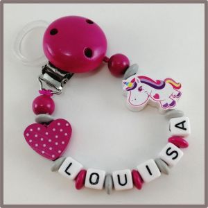 Schnullerkette "Einhorn"