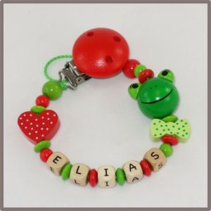 Schnullerkette "Frosch"