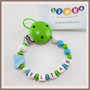 Schnullerkette "Auto"