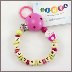 Schnullerkette "Cupcake"