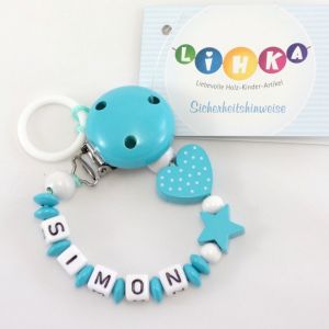 Schnullerkette "Herz"