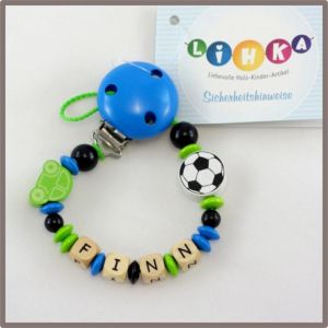 Schnullerkette "Fußball"