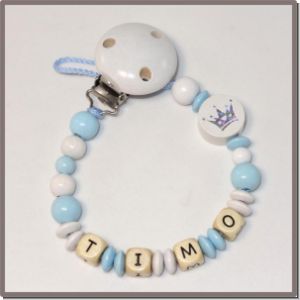 Schnullerkette "Krone"