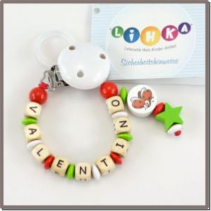 Schnullerkette "Marienkäfer"