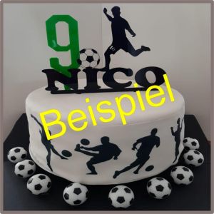 Torten Topper Fußball