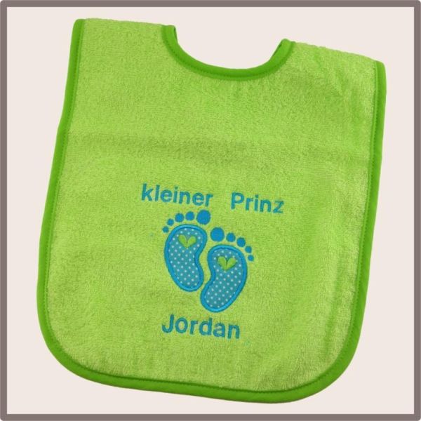 Babylätzchen - lemon/grün