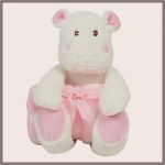 Hippo mit Schmusedecke - rosa